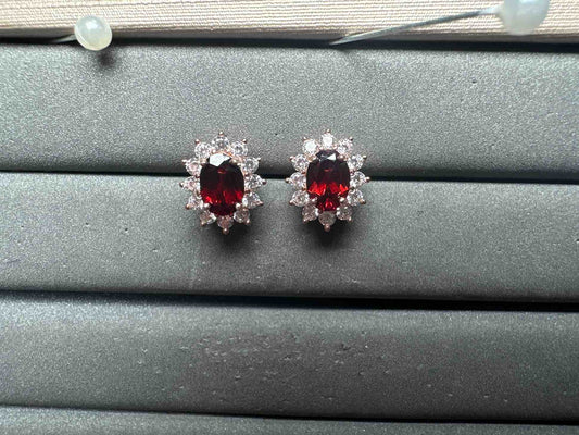A14125 Garnet Earrings
