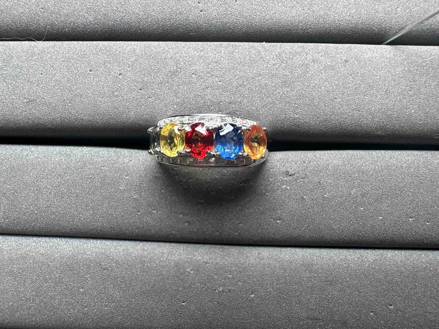 A14155 Colorful Sapphire Ring