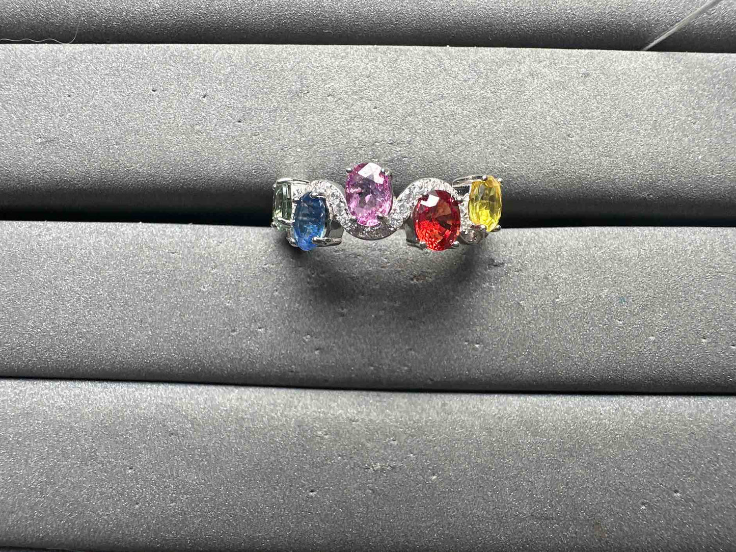 A14157 Colorful Sapphire Ring