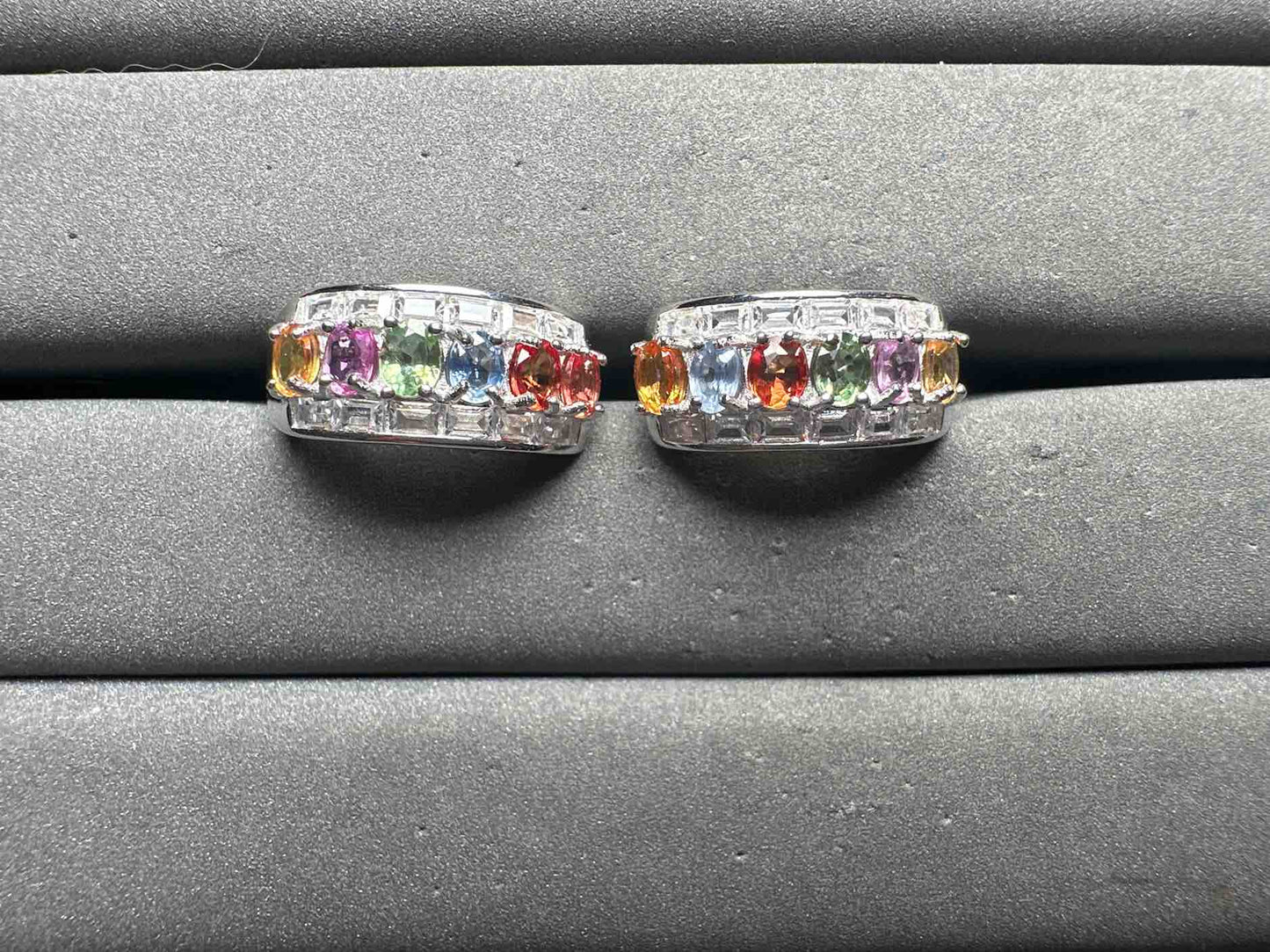 A14158 Colorful Sapphire Earrings