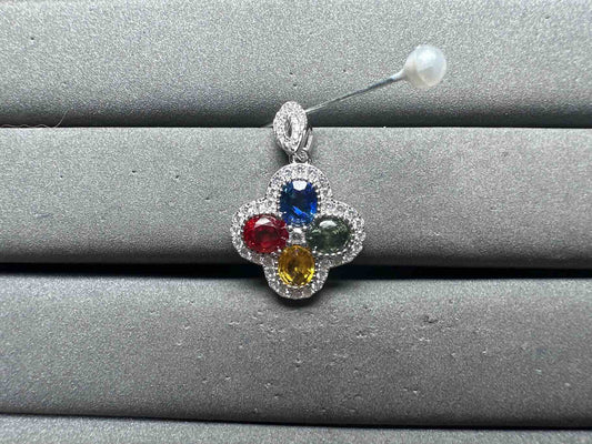 A14159 Colorful Sapphire Pendant