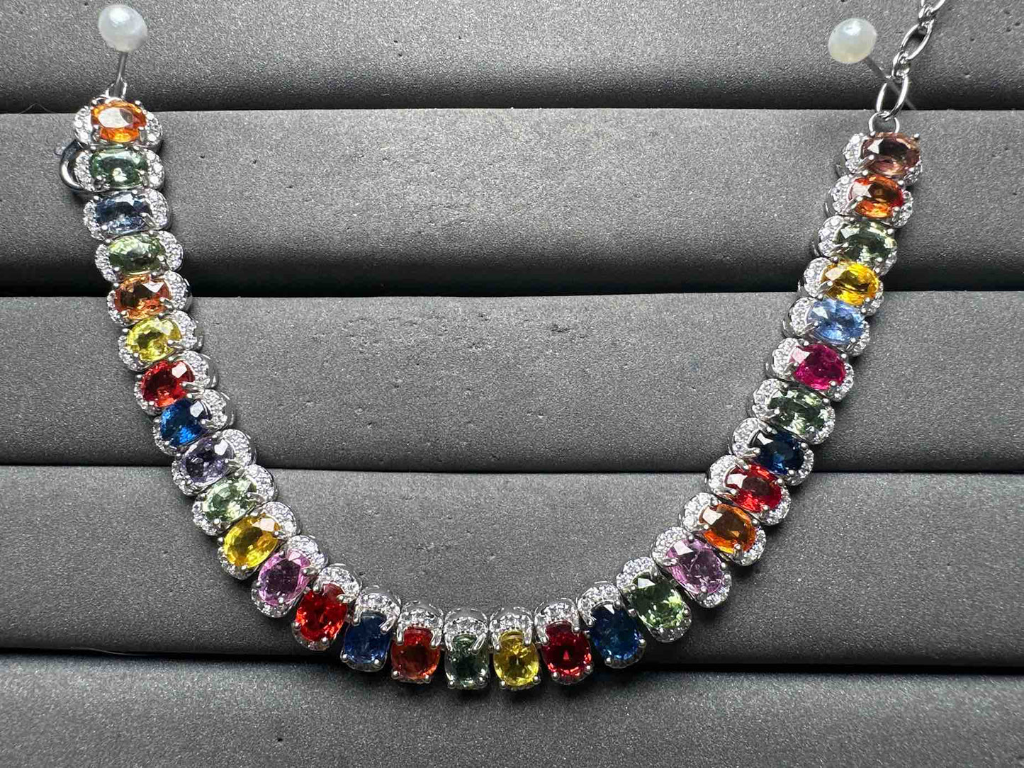 A14160 Colorful Sapphire Bracelet