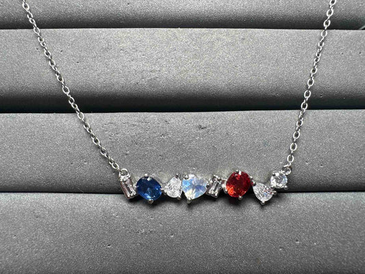 A14163 Red Sapphire Necklace