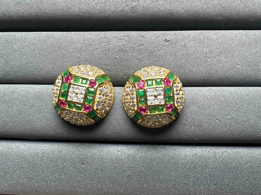 A14167 Emerald Earrings