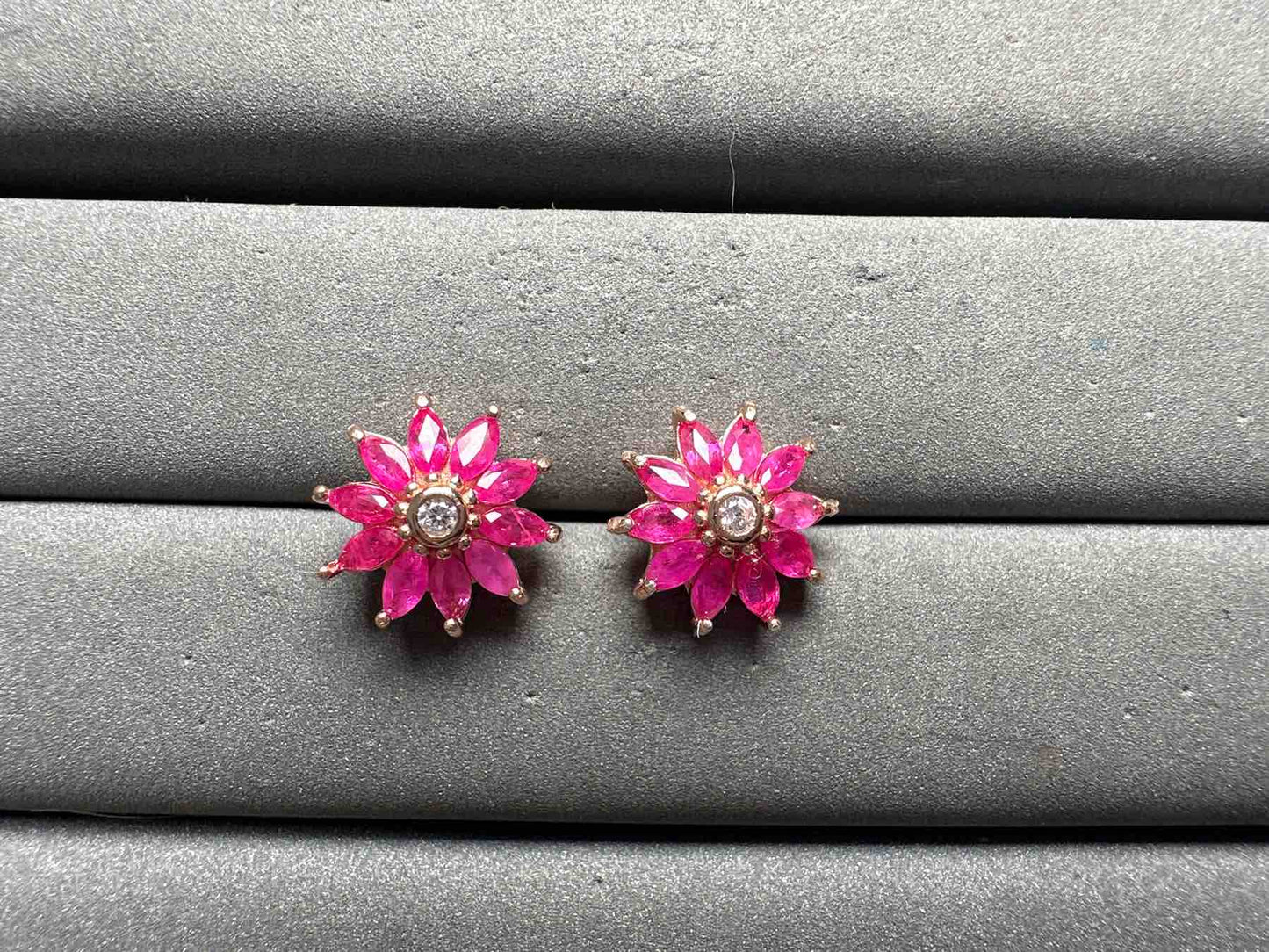 A14188 Pink Sapphire Earrings