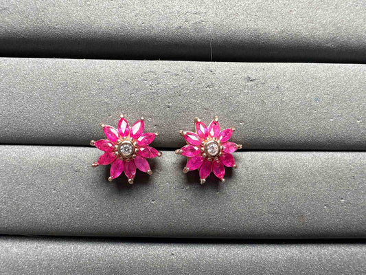 A14188 Pink Sapphire Earrings