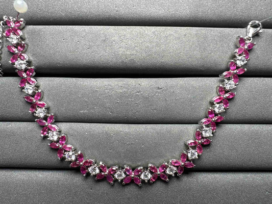 A14358 Pink Ruby Bracelet