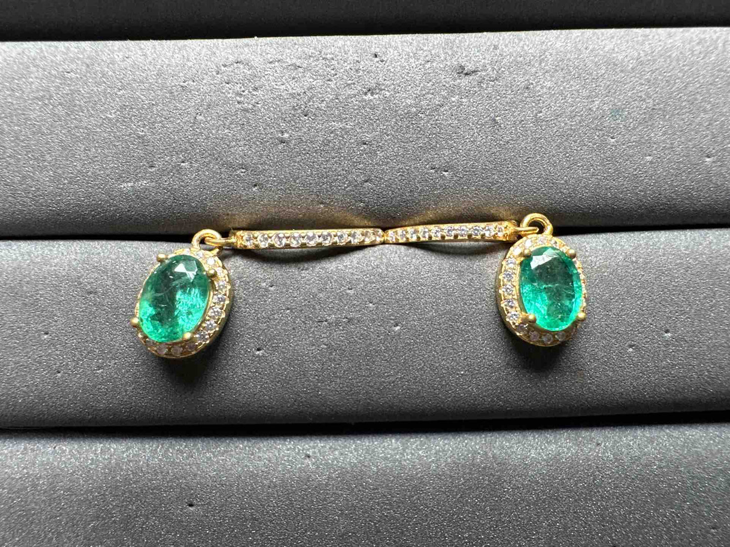 A14412 Emerald Earrings