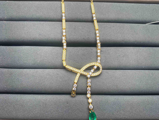 A14628 Emerald Necklace