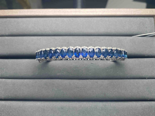 A14641 Blue Sapphire Bangle