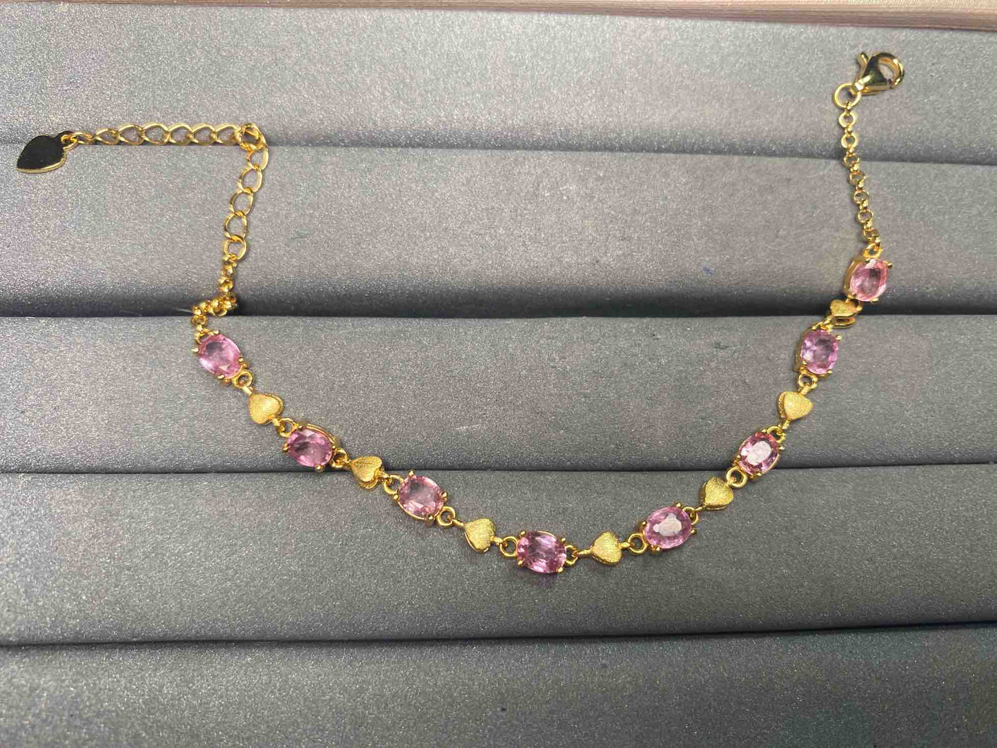 A14857 Pink Sapphire Bracelet