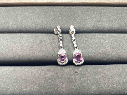 A14858 Pink Sapphire Earrings