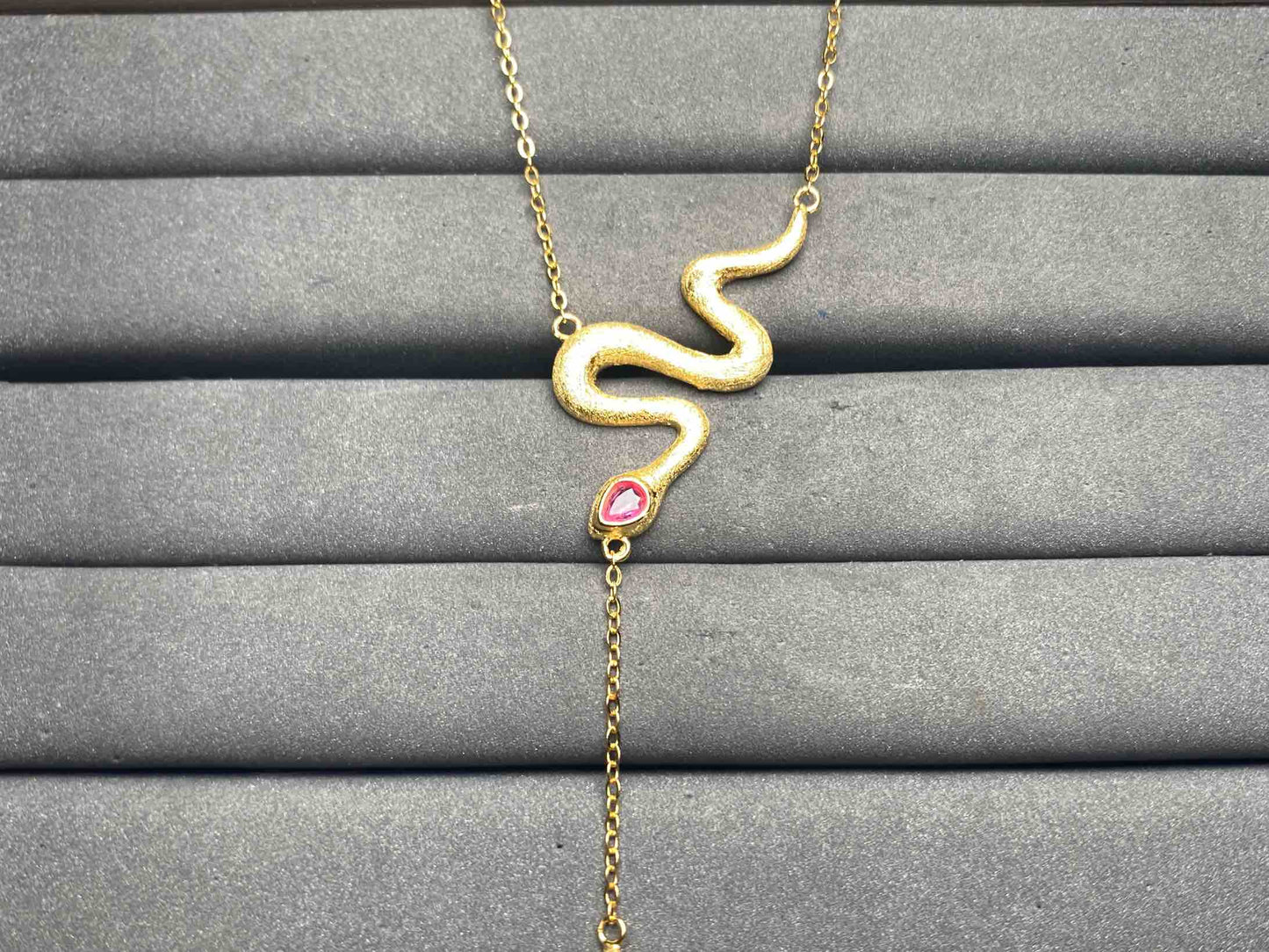 A14869 Pink Sapphire Necklace