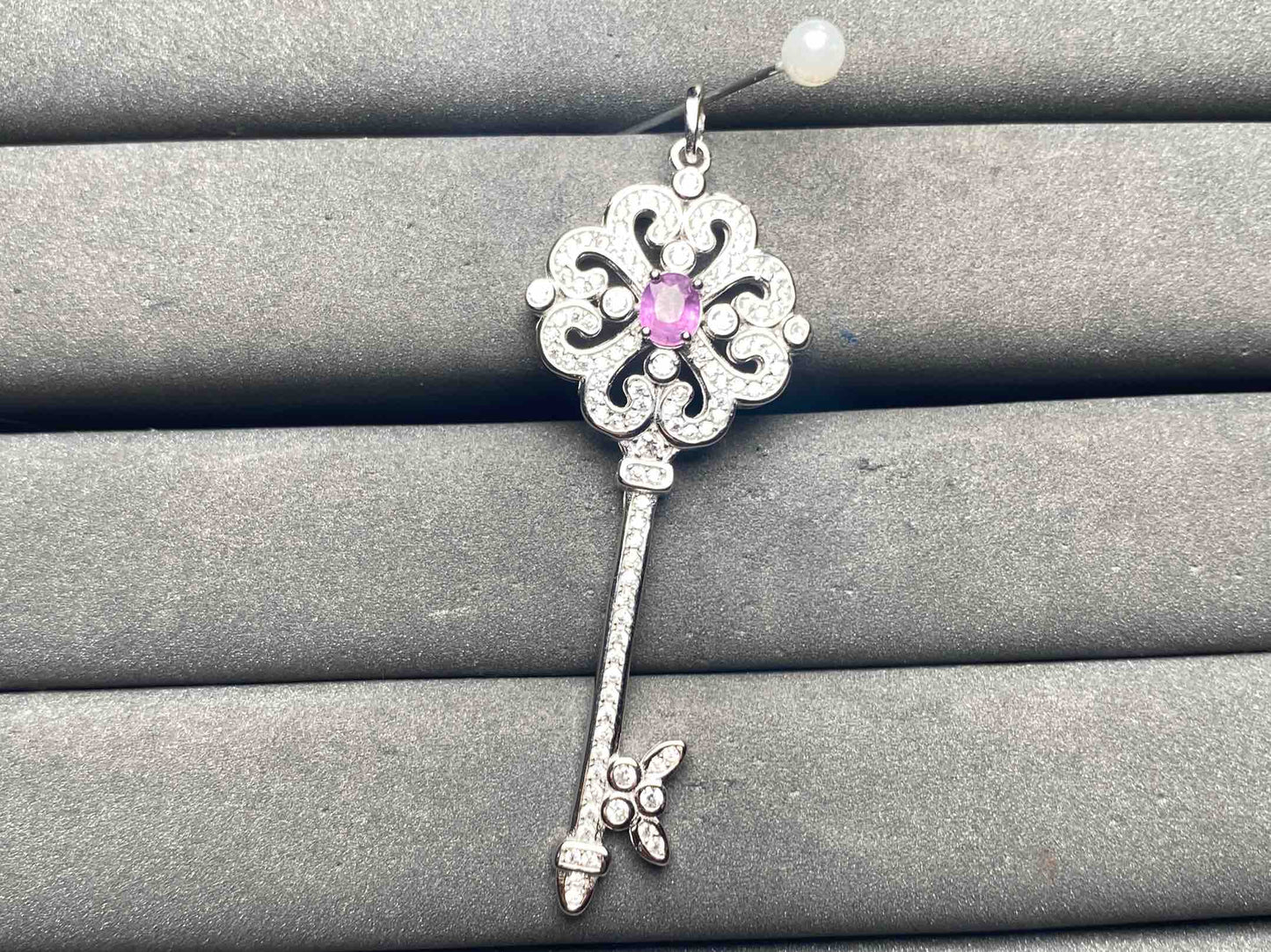 A14877 Pink Sapphire Pendant