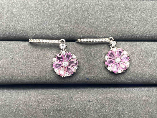 A14878 Pink Sapphire Earrings