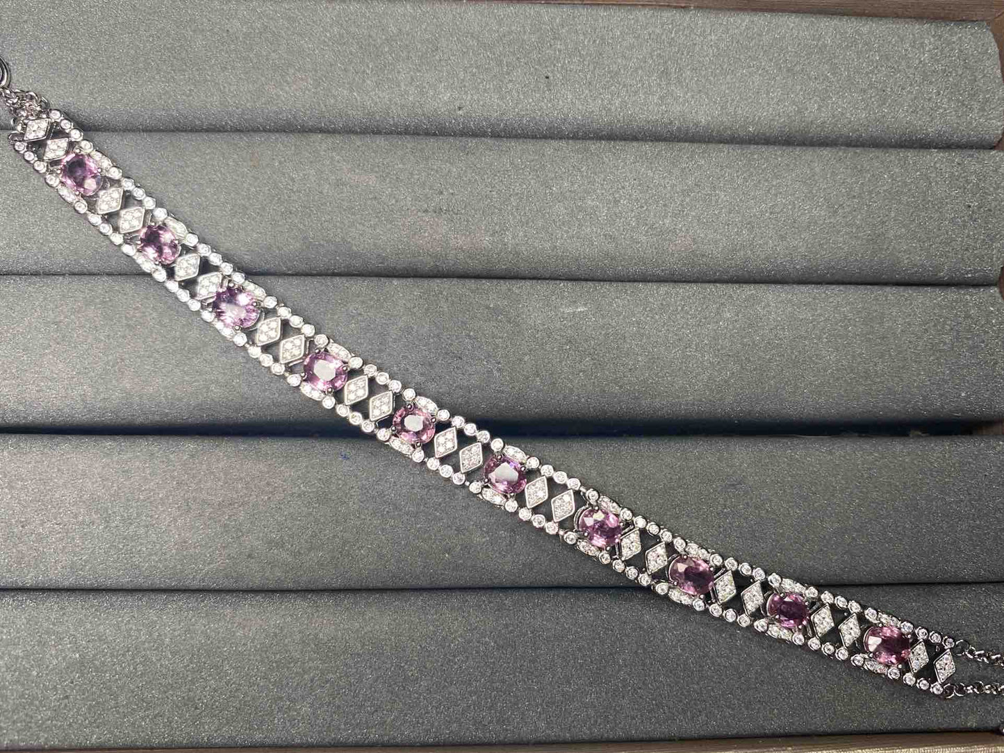 A14893 Pink Sapphire Bracelet