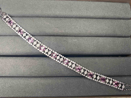 A14893 Pink Sapphire Bracelet