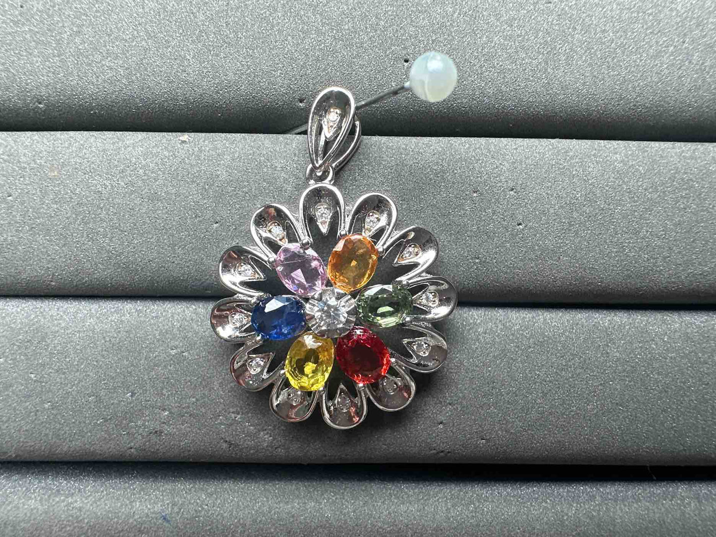 A14930 Colorful Sapphire Pendant