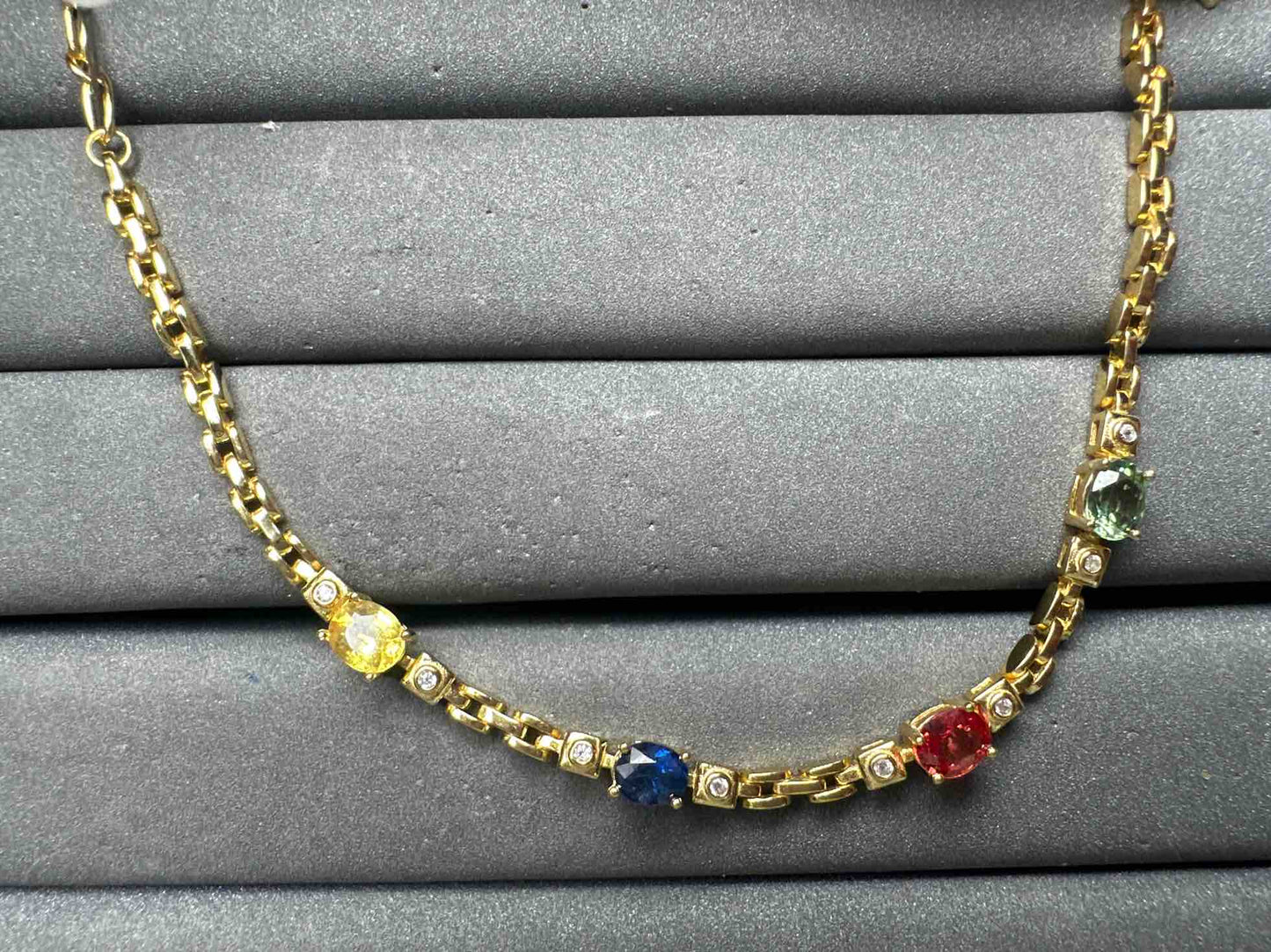 A14931 Colorful Sapphire Bracelet
