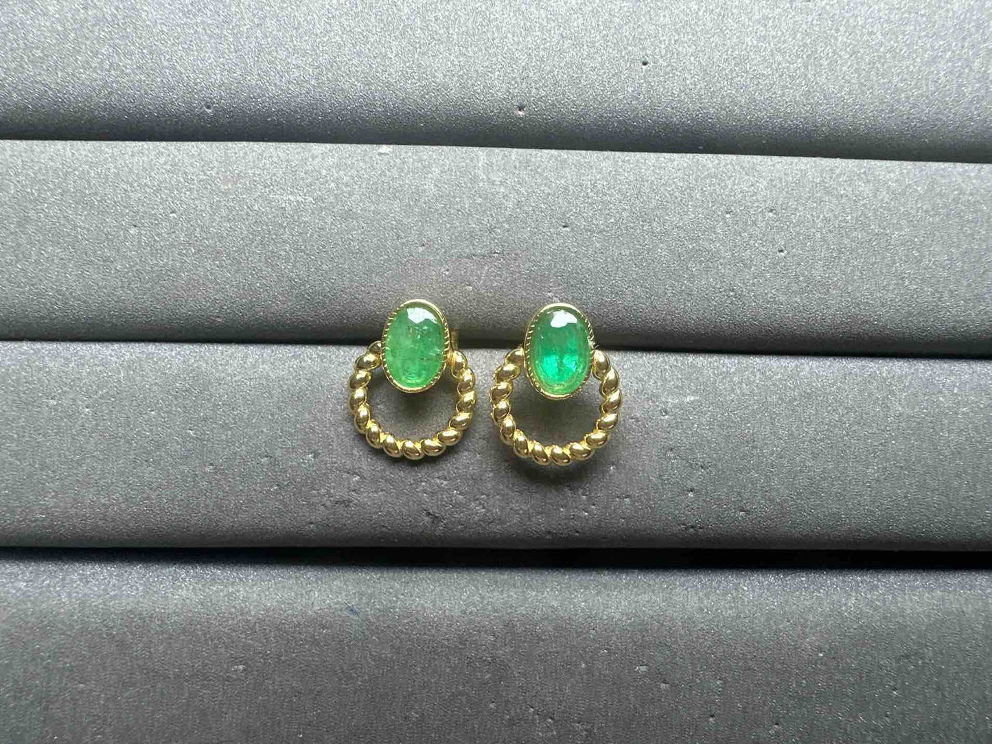 A14940 Emerald Earrings