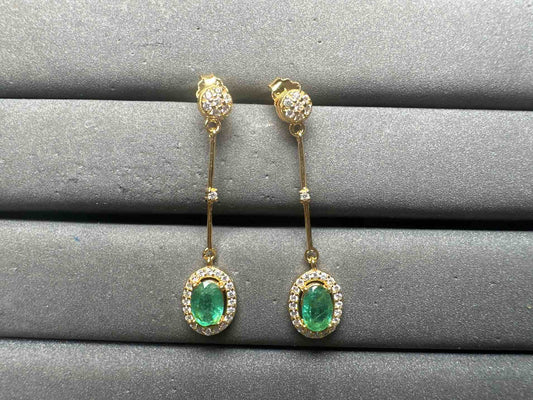 A14947 Emerald Earrings