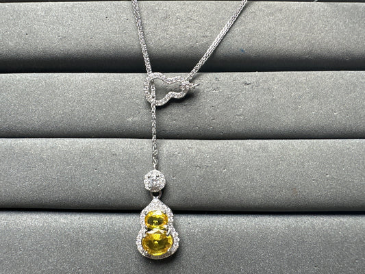 A15008 Yellow Sapphire Necklace