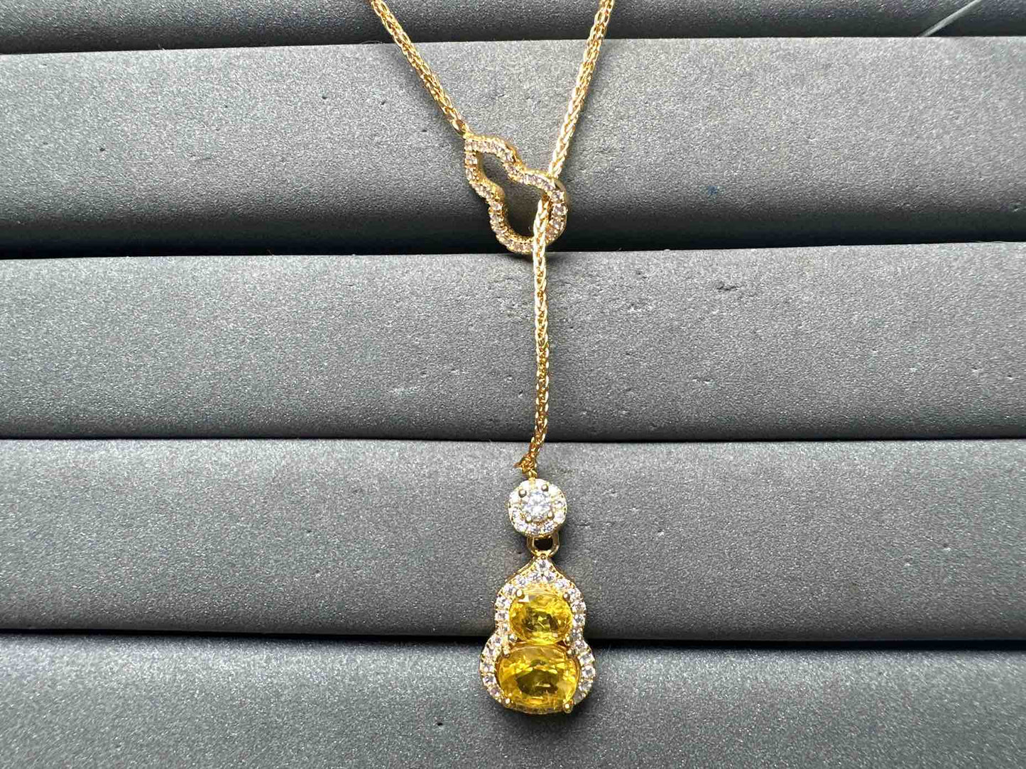 A15009 Yellow Sapphire Necklace