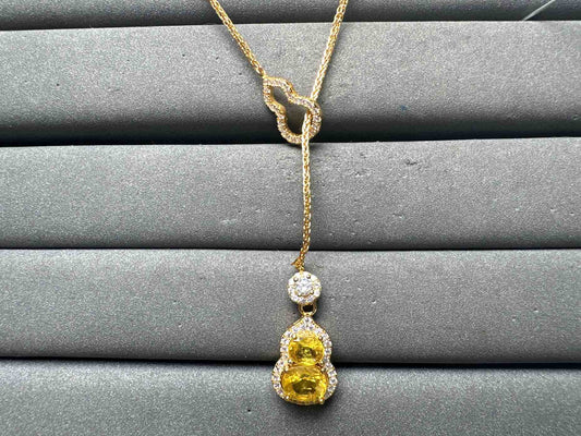 A15009 Yellow Sapphire Necklace