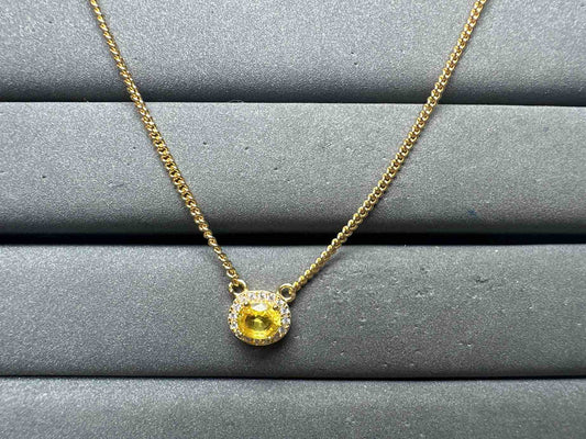 A15011 Yellow Sapphire Necklace