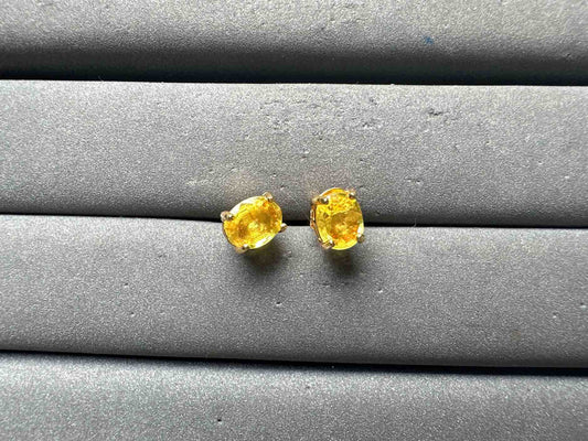 A15015 Yellow Sapphire Earrings