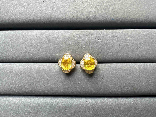 A15022 Yellow Sapphire Earrings