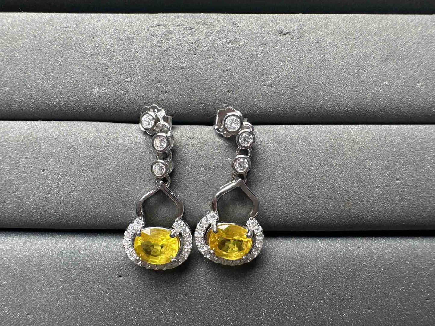 A15023 Yellow Sapphire Earrings