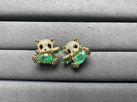A15075 Emerald Earrings