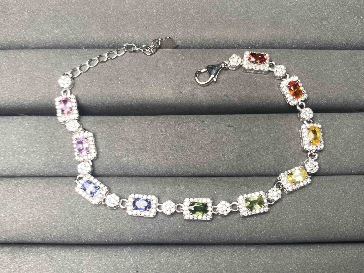 A15144 Colorful Sapphire Bracelet