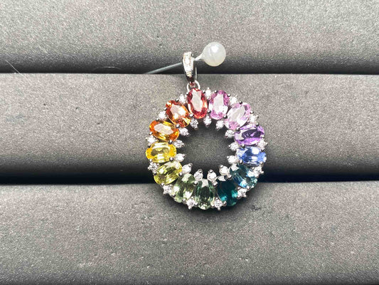 A15145 Colorful Sapphire Pendant