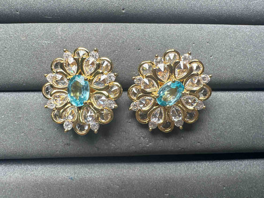 A15189 Natural Zicorn Earrings