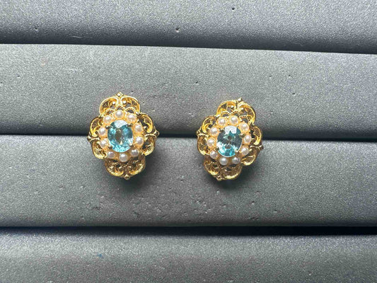 A15190 Natural Zicorn Earrings