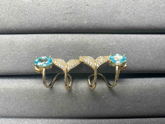 A15203 Natural Zicorn Earrings