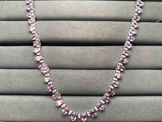 A15363 Pink Sapphire Necklace