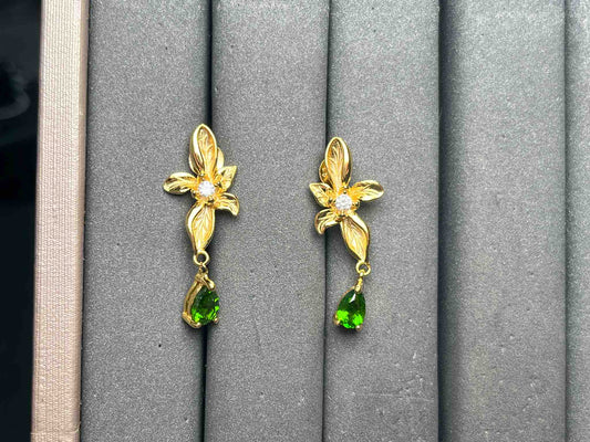 A15550 Diopside Earrings
