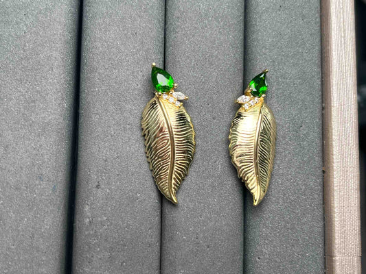 A15555 Diopside Earrings