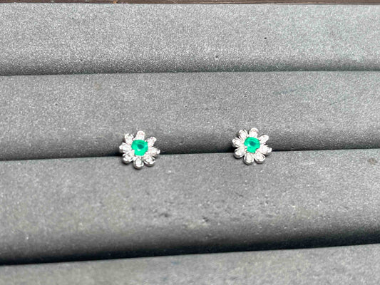 A15586 Green Agate Earrings