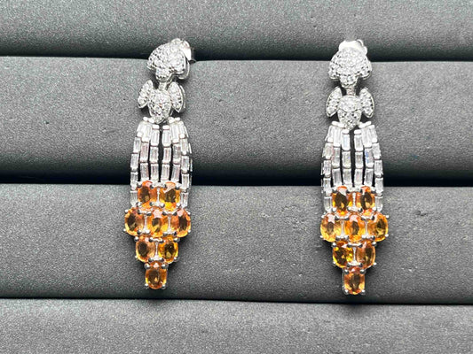 A15594 Yellow Sapphire Earrings