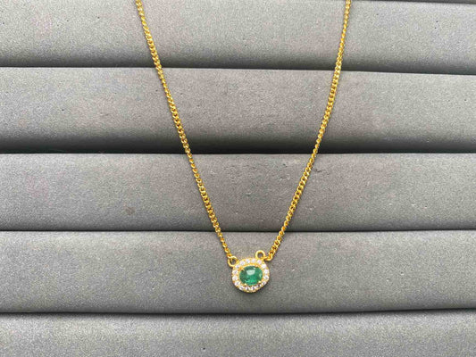 A15603 Emerald Necklace