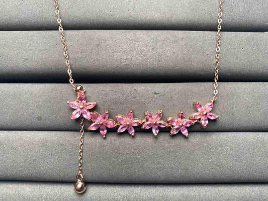 A15701 Pink Sapphire Necklace