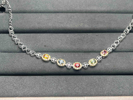A15729 Colorful Sapphire Bracelet
