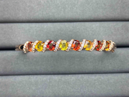 A1583 Colorful Sapphire Bangle