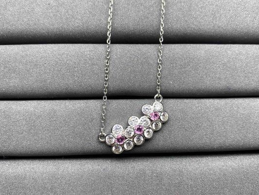 A1601 Pink Sapphire Necklace
