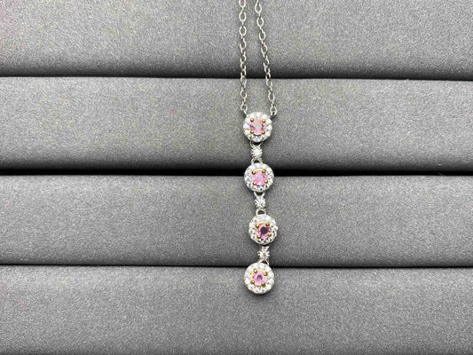 A1662 Pink Sapphire Necklace