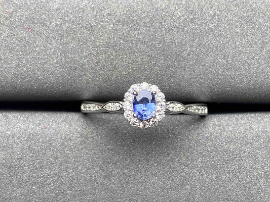 A1687 Cornflower Sapphire Ring